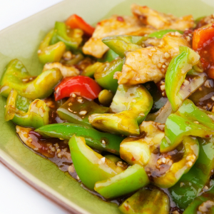 87 A. Chicken and Greens